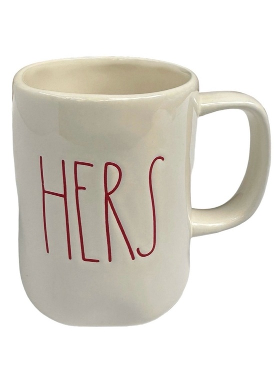 Rae Dunn Other - Rae Dunn HERS Mug White Red Large Long Letters Ceramic Coffee Tea NWT 2017 OG